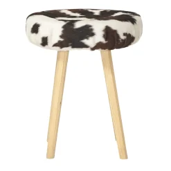 Sgabello con gambe ottagonali in legno Mucca #2