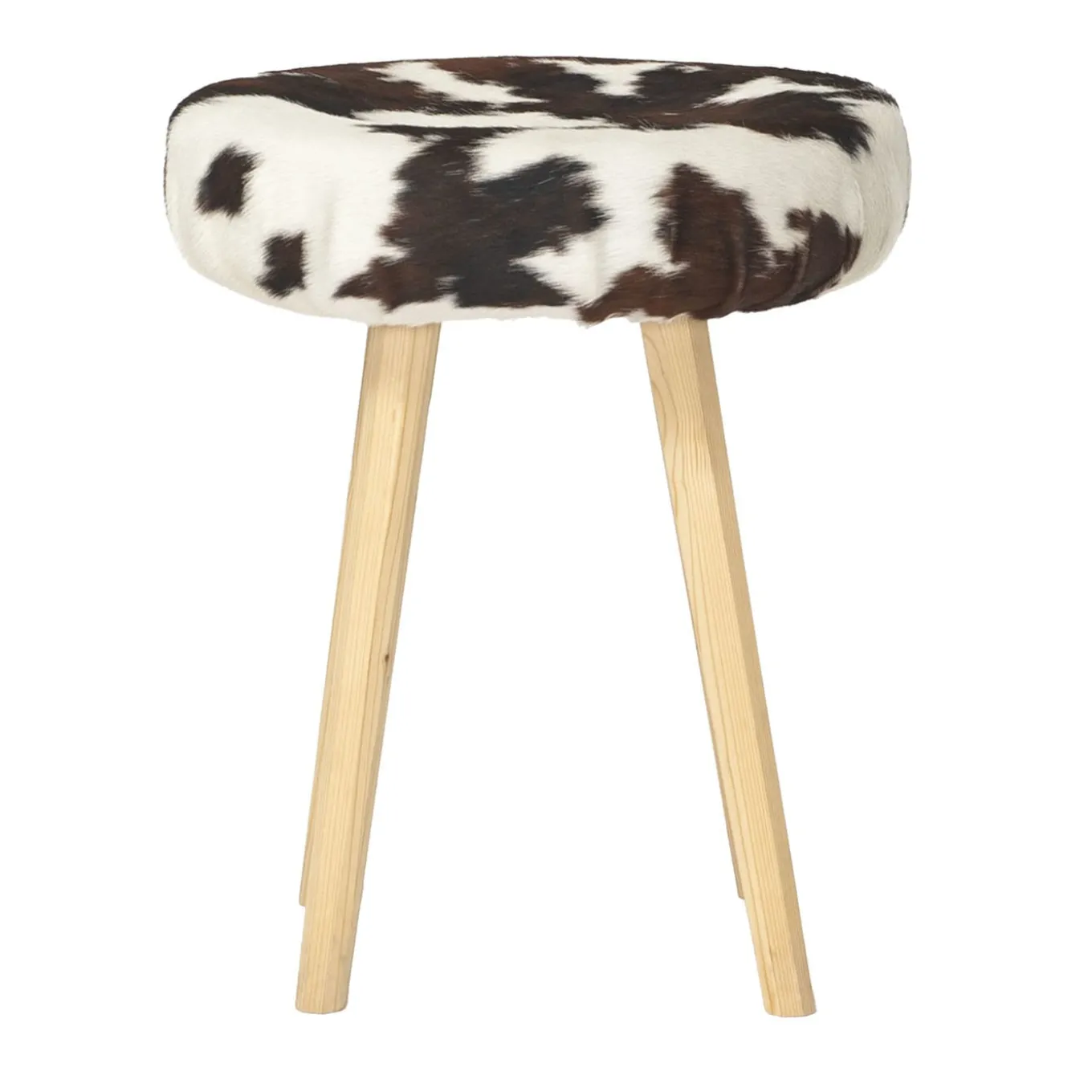 Sgabello con gambe ottagonali in legno Mucca #2