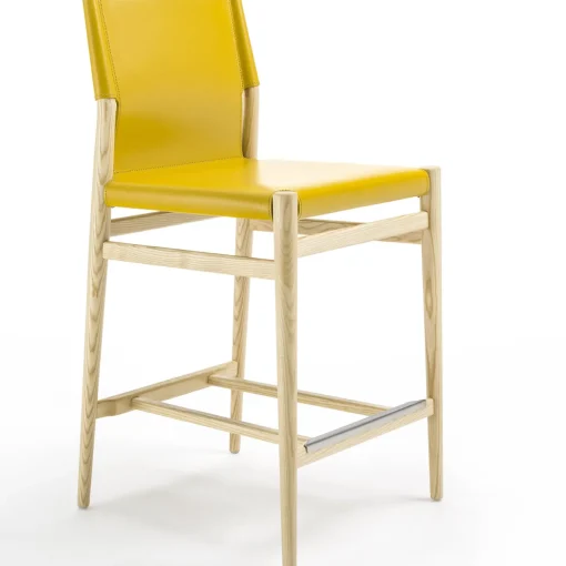 Sgabello da banco Ledermann di Tom Kelley