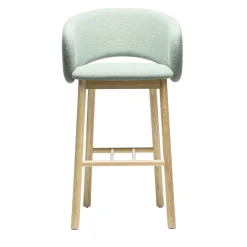 Sgabello da bar Bel Sg-75 verde chiaro di Pablo Regano