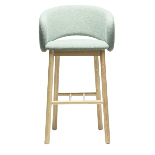 Sgabello da bar Bel Sg-75 verde chiaro di Pablo Regano