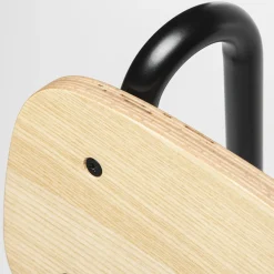 Sgabello da bar Lena Sg-65 nero e frassino naturale di Designerd