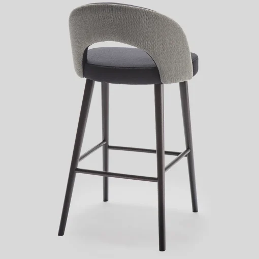 Sgabello da bar Ring 2-Tone Gray di Balutto Associati