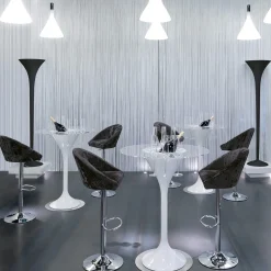 SGABELLO DA BAR RUSTY IN VELLUTO NERO