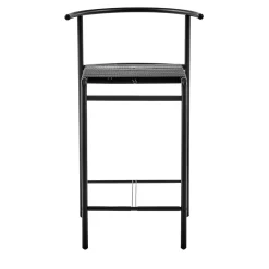 Sgabello da cucina nero con sedile in Lasten