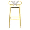 Sgabello Genoa giallo e grigio di Cesare Ehr