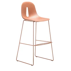 Sgabello Gotham Sl-Sg-80 terracotta di Dario Delpin