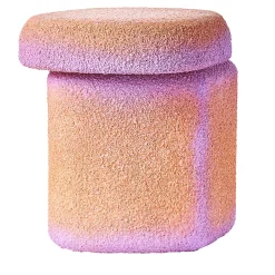 Sgabello Lazzaro Arancione e Rosa di Patricia Urquiola