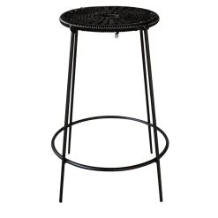 Sgabello Le Rossette Medio Nero