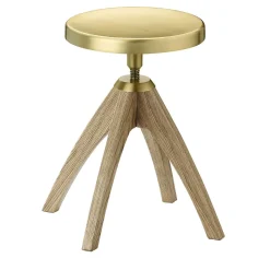 Sgabello Leporello Junior con gambe in rovere chiaro di Paolo Rizzatto