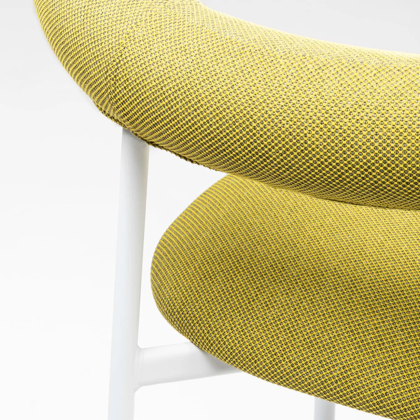 Sgabello Pampa SG-80 verde lime e bianco di Studio Pastina