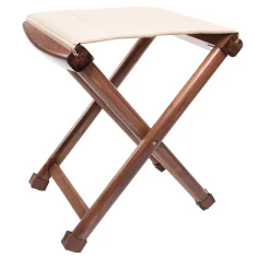 Sgabello pieghevole beige