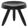 Sgabello Tabouret Berger in rovere nero di Charlotte Perriand