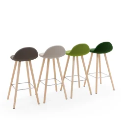 Sgabello Ted Forest-Green di Basaglia + Rota Nodari