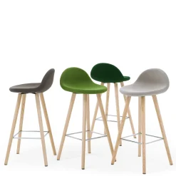 Sgabello Ted Forest-Green di Basaglia + Rota Nodari