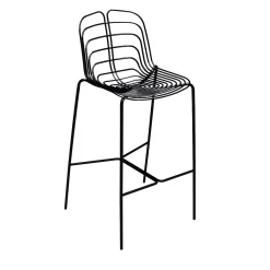 Sgabello Wired Black di Michael Young