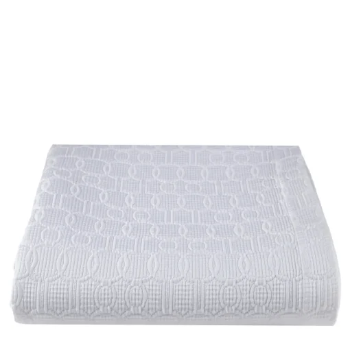 Shangri-La Piquet Copriletto bianco