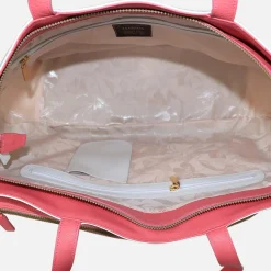 Shopper sportiva bianca e rosa