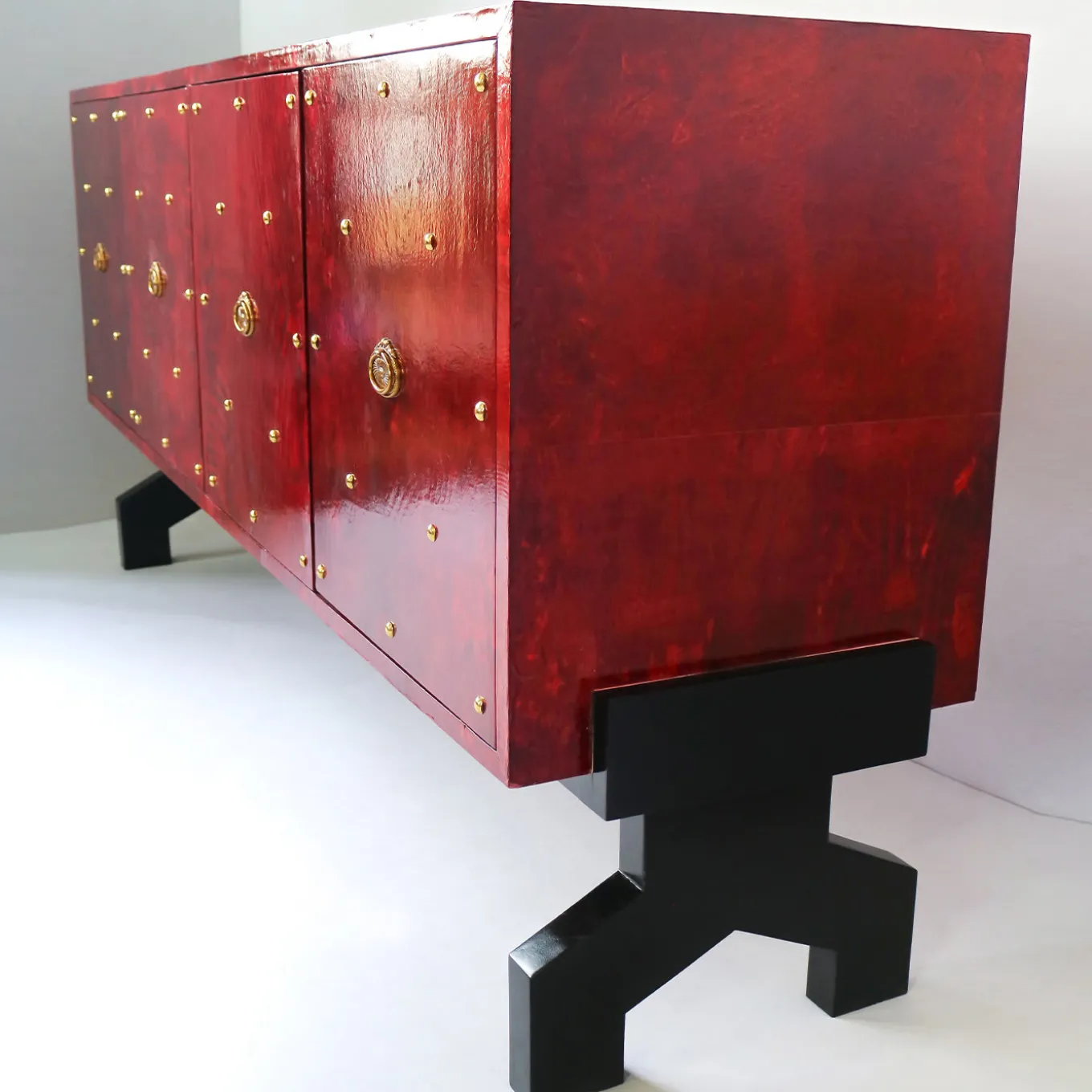 Sideaboard rosso a 4 porte