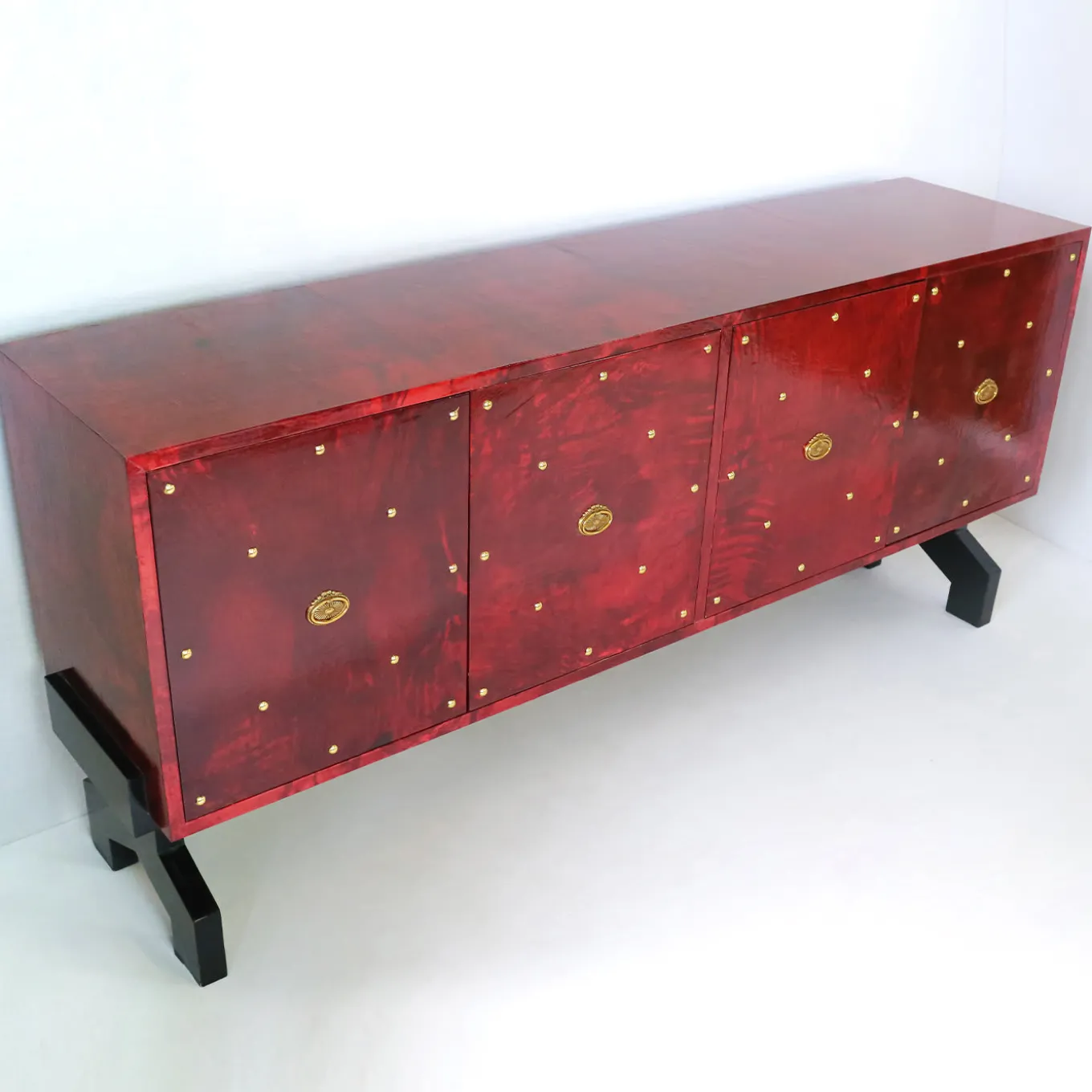 Sideaboard rosso a 4 porte
