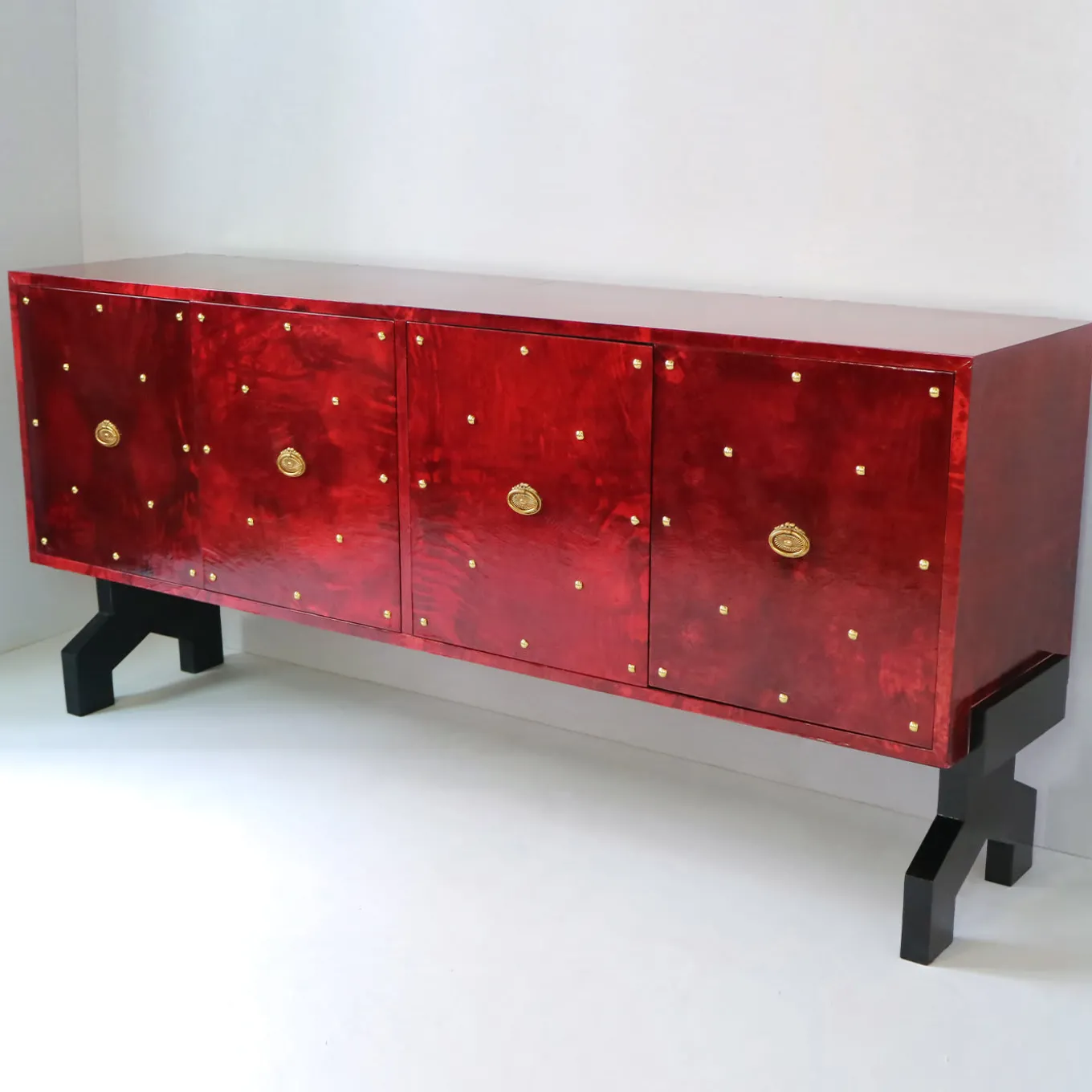 Sideaboard rosso a 4 porte