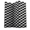 Simbolo Cubes Divisorio per ambienti in bianco e nero