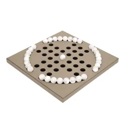 Solitario a pioli con pedine di perle