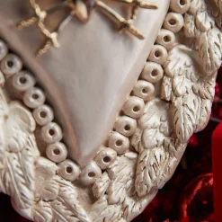 SPADE SACRE CUORE IN CERAMICA BIANCA