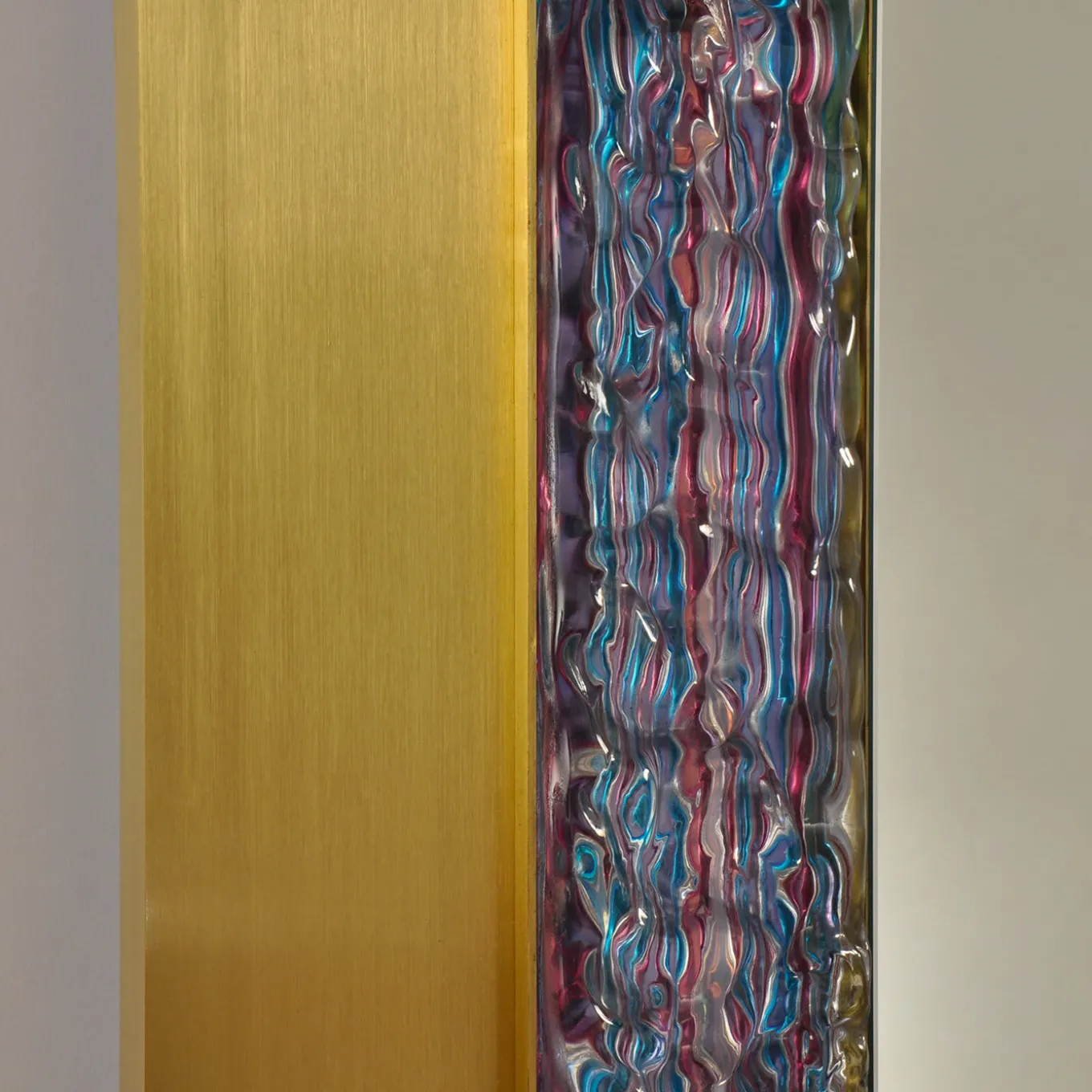 Specchio da parete in vetro di Murano Casanova