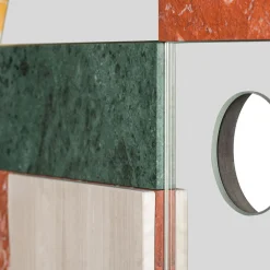 Specchio da parete policromo Neighbors Circle