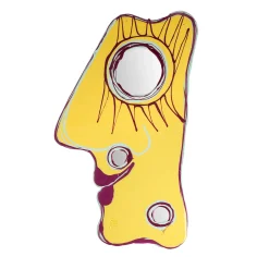 Specchio Grande Look At Me Giallo di Gaetano Pesce