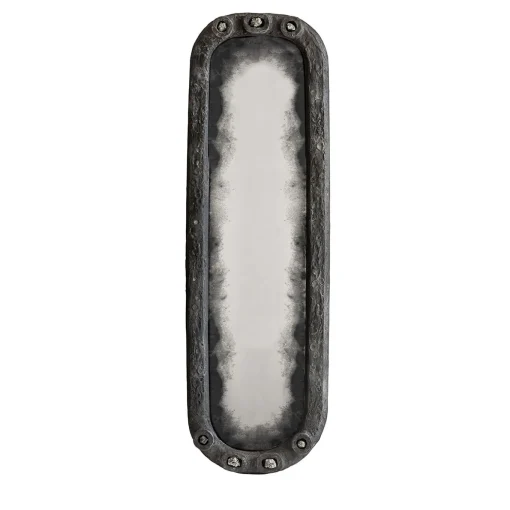 Specchio piccolo in stile antiquariato a mano Verve con Pirite