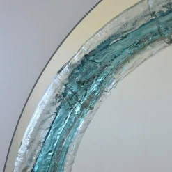 Specchio Rotondo in Cristallo Naias