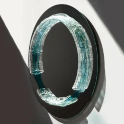 Specchio Rotondo in Cristallo Naias