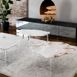 Specchio rotondo Rosa-Rosæ