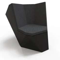 21st Century Poltrona Rolling Stone grigio scuro