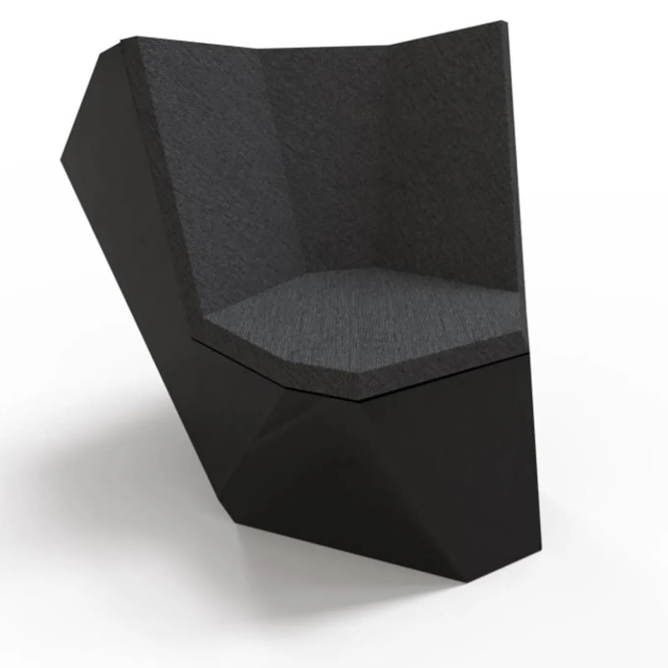 21st Century Poltrona Rolling Stone grigio scuro