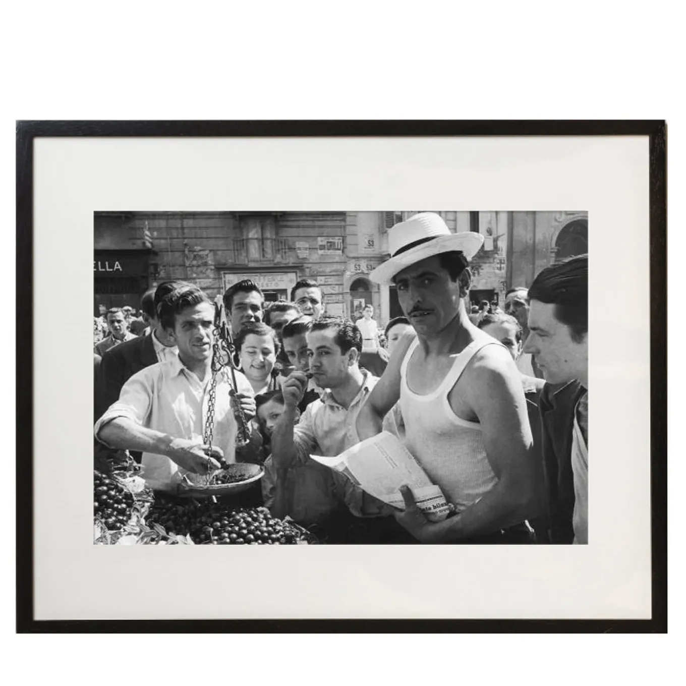 Stampa con cornice Naples Market by Picture Post