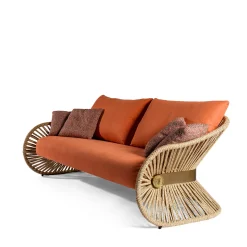 Stankar Divano da Esterno in Tessuto Arancione