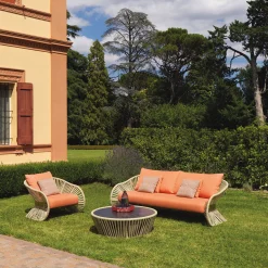 Stankar Divano da Esterno in Tessuto Arancione