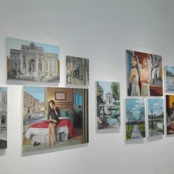 Stanza D'Albergo Olio su tela di cotone