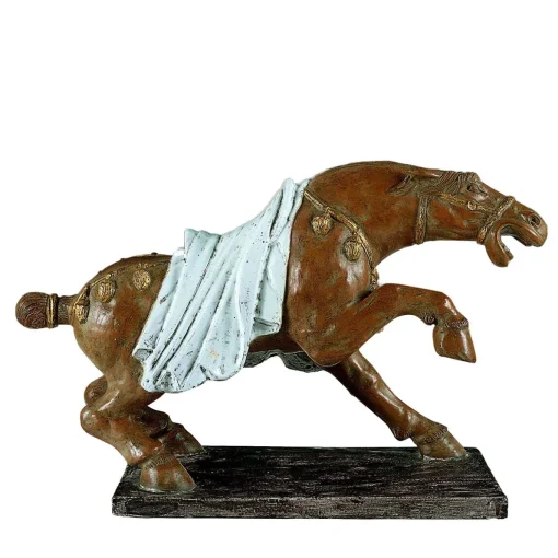 Statua di cavallo di grandi dimensioni in stile Dinastia Ming