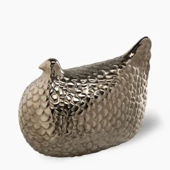 Statuetta Gallina Argento di Aldo Londi