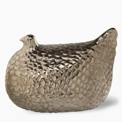 Statuetta Gallina Argento di Aldo Londi