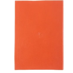Taccuino in pelle arancione
