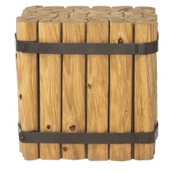 Taglialegna Comodino in legno e ferro