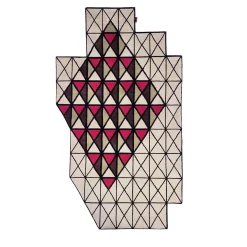 Tappeto annodato a mano Crosses I
