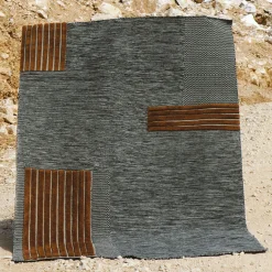 Tappeto Checkers Caramello e Nero