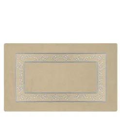 Tappeto da bagno Roma beige e bianco azzurro