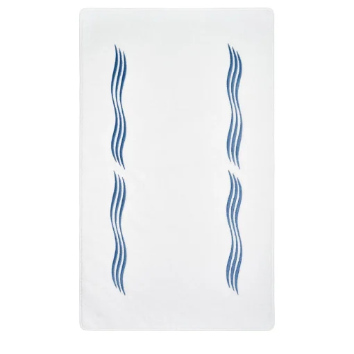 Tappeto da bagno Tuffo bianco e blu Assisi